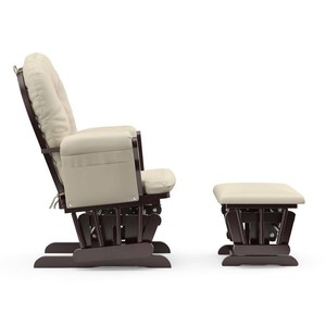 storkcraft bowback glider and ottoman