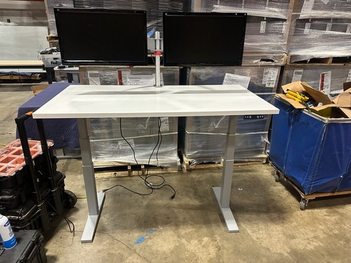 Dual Sapper Arm Monitor Mount Bundle With 24” Viewsonic Monitors V2446M-LED - Picture 2 of 13