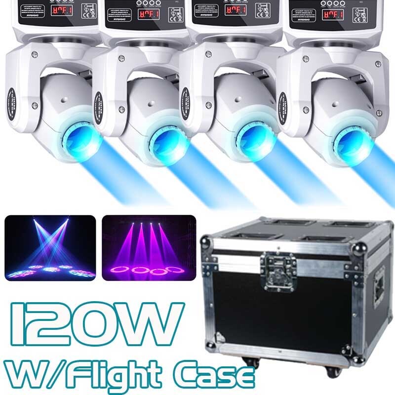 120W Moving Head Stage Light RGBW LED Beam DMX Gobo DJ Disco Bar Show Light+Case