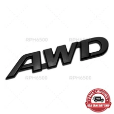 Toyota Sienna Venza Matrix Rear AWD Letter Liftgate Nameplate Emblem Badge Black