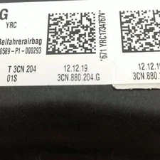 Passenger Air Bag For Atlas 3CN880204G Bare-Pass Airbag Only Right