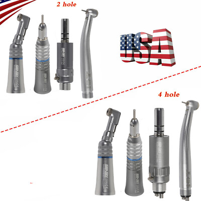 USA NSK Style Dental High Speed Turbine Handpiece/Low Slow Speed Kit 2/4Hole