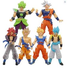 6x Dragon Ball Z Figures 7" Set: Super Saiyan Goku Son Gokou Vegeta Broly Zamasu