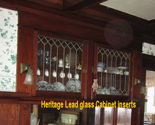 Genuine Leaded Glass Heritage Cabinet Inserts | eBay