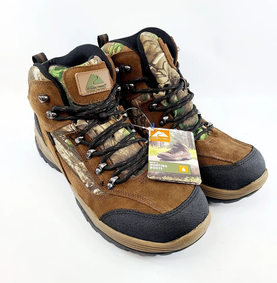 Ozark Trail Men's Brush Ankle High Waterproof Camo Mid Hiking Boots NEW - Image 2 of 4
