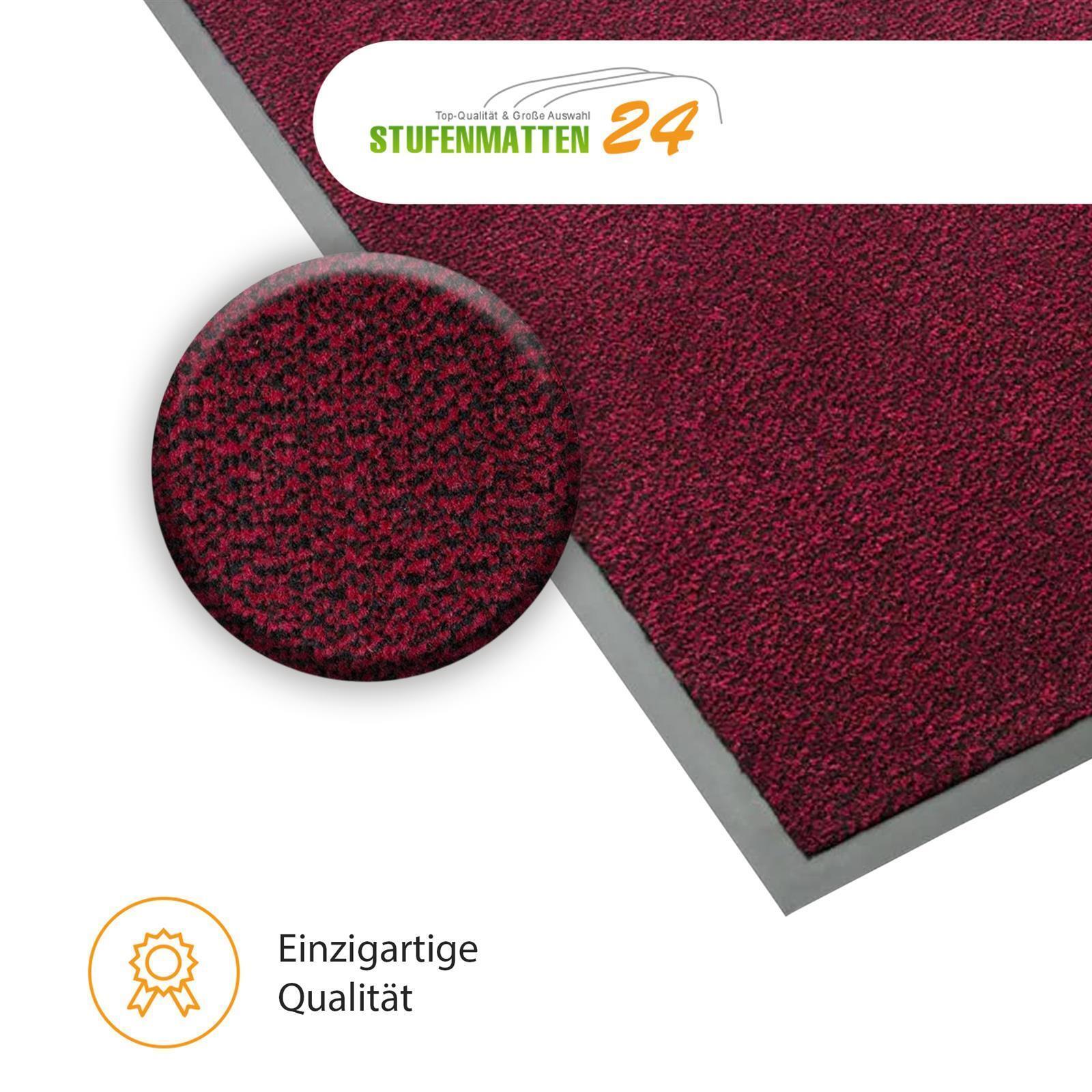 Basic Clean Schmutzfangläufer – Rote Schmutzmatte 90 Cm Breit, Modernes Design