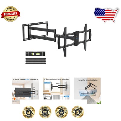 Sturdy Full Motion Wall Mount for 42-90'' TVs - 40'' Long Arm, Max VESA 800