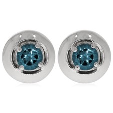 XEN Ohrstecker mit London Blue Topas ca. 1,10 ct. rhodiniert