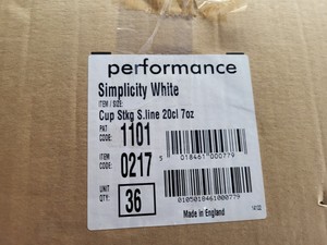 Steelite Simplicity White Stacking Slimline Cups 200ml/7oz(Pack of 36)