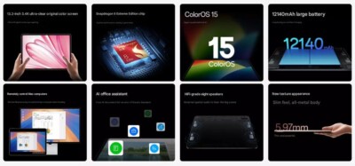 OPPO Pad 4 Pro 8GB/256GB SD 8 Elite搭載 Oppo Pad 4 Pro 3.4K Snapdragon 8 Elite|VopTronics