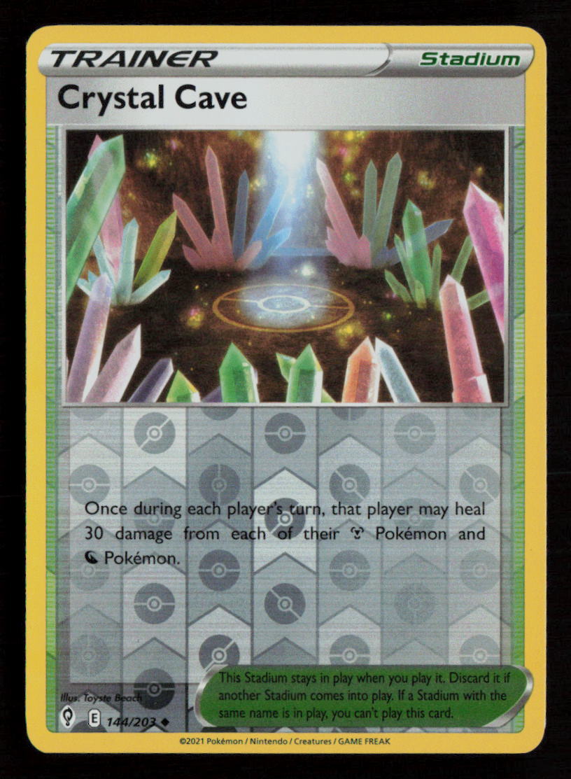 Crystal Cave SWSH07: Evolving Skies #144/203 Reverse Holo Uncommon Pokemon Card