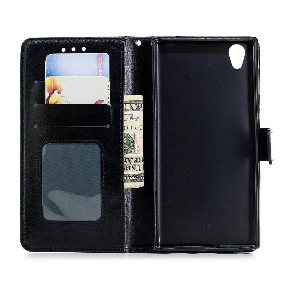 翻盖钱包式聚氨脂合成革可支撑手机外壳 保护套 适合 Galaxy Note 9 J8 J7 DUO J6 J4 — 第 3/4 张图片