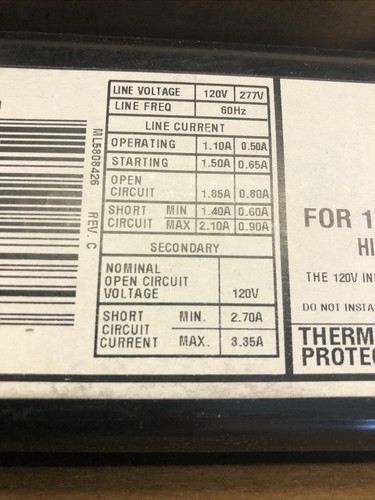 Philips Advance 72C8084NP001 Pressure Sodium HID Ballast 100W (3747) - Picture 6 of 7