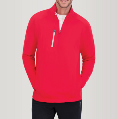 New Zero Restriction Z500 1/4 Zip Pullover Bright Red L330