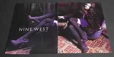 2008 Print Ad Sexy Heels Long Legs Lady Brunette Nine West Stockings Dress art