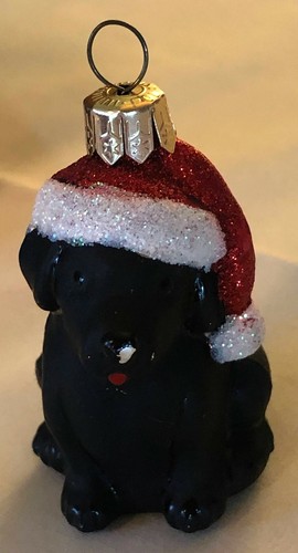 ADORNO DE NAVIDAD PERRO LABADOR RETRIEVER NEGRO - Imagen 7 de 8