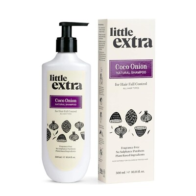 Little Extra Coco Onion Natural Shampoo For Hair Fall Control & Growth 300ml