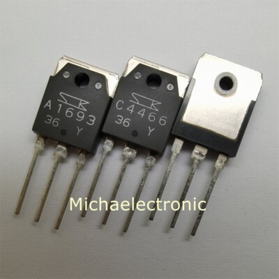 1pair 2SA1693 2SC4466 A1693 C4466 -Y Y Genuine NEW Sanken TO-3P