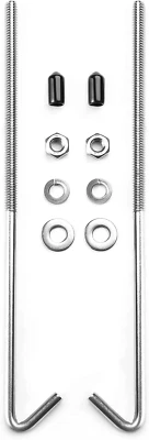 18-8 Stainless Steel J Hook Battery Hold down Bolts,8-Inch