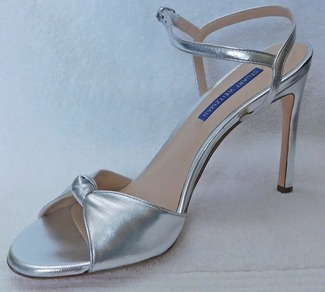 silver sandals size 10