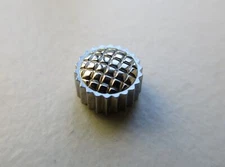 Compressor Crosshatched S/S N.O.S. watch crown D 5.5 mm - H 3.3 mm - 0.9 mm stem