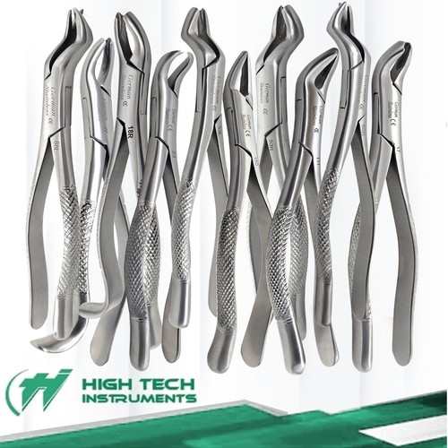 10 German Stainless Extracting Forceps Extraction Dental Instruments-A+ Quality - Picture 2 of 3