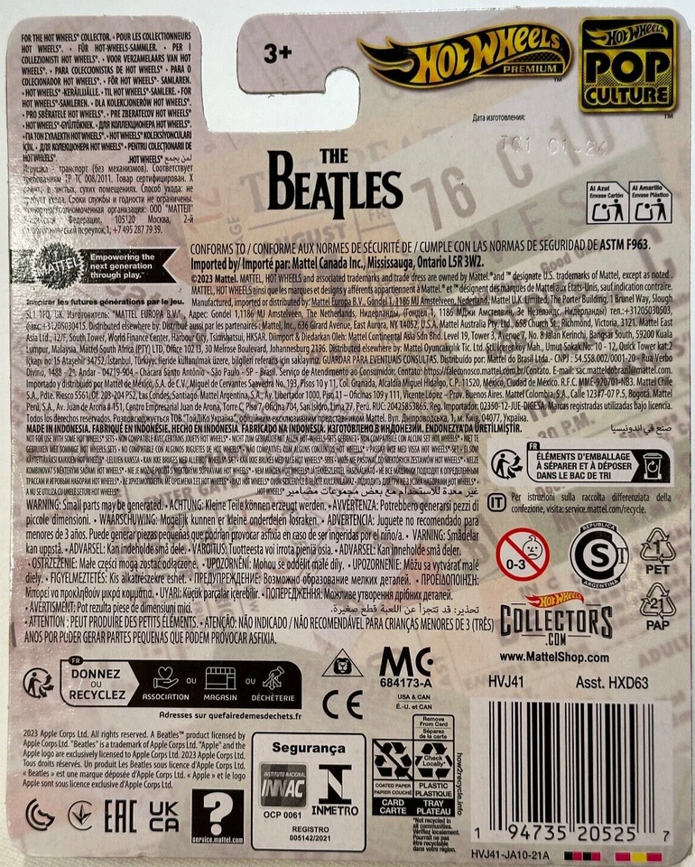 2020 🔥Hot Wheels🛞 THE BEATLES HIWAY HAULER, POP CULTURE,  REAL RIDERS - Image 4 of 4