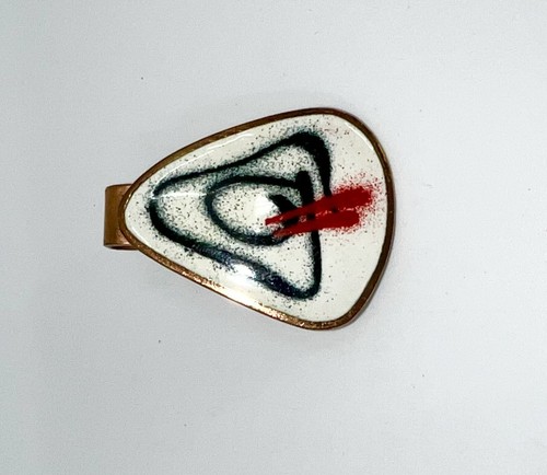 VTG MCM COPPER BOOMERANG BioMORPHIC TIE CLIP ATOMIC MODERNIST SPACE AGE HAYWARD - Picture 11 of 14