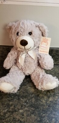 MaoGoLan Gray Teddy Bear NWT 13.5'' Long ~ Soft and Cuddly!
