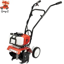 52cc Petrol Cultivator Rotavator Tiller Garden Allotment Soil Vegetable Patch UK