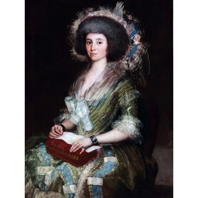 Francisco De Goya Y Lucientes Portrait Senora Cean Bermudez große Kunst 18 x 24 Zoll