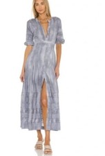 LoveShackFancy Edie Tie Dye Button Dress XS $135 Gorgeously Romantic