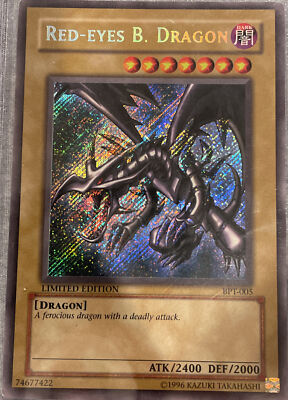 Red Eyes Black Dragon TCG Foil Limited Edition Secret Rare Yu-Gi