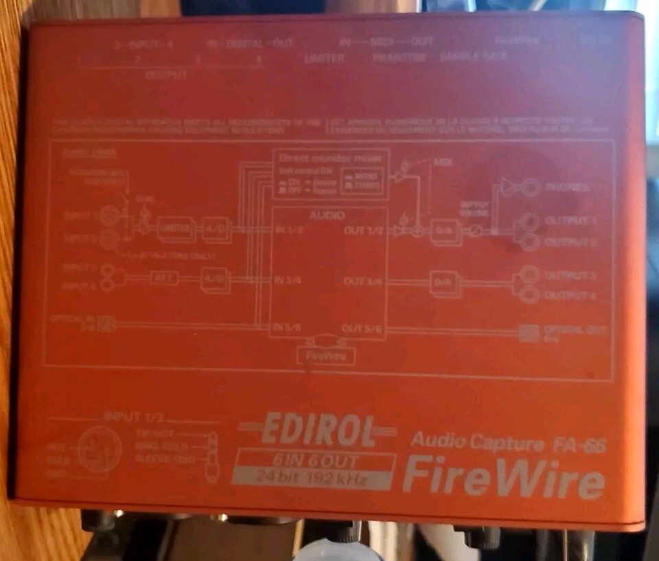 ローランドRoland FireWire Audio Capture FA-66 Roland - FA-66 | FireWire Audio Interface