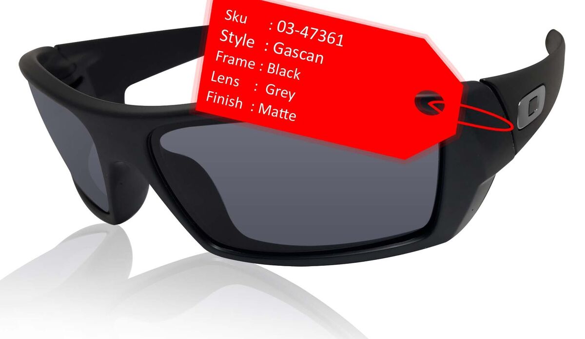 Oakley Gascan 03-473 Matte Black Frame Grey Authentic Oakley Gascan 03-473 Matte Black Frame Grey Authentic