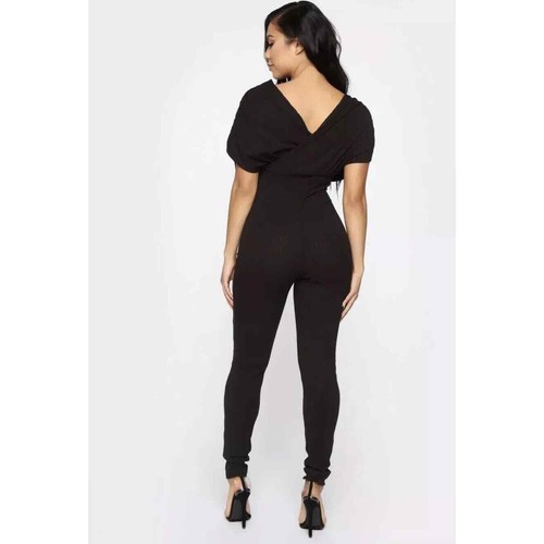 NEU! Fashion Nova schulterngehalten hoch gerippt dünnes Bein Overalls Größe: 1X - Bild 2 von 6