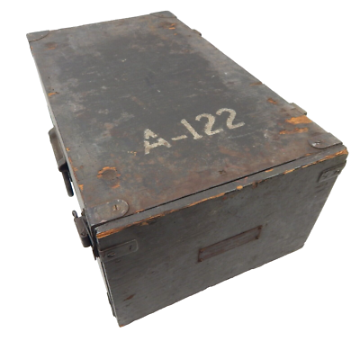 VTG U.S. Army Signal Corps Cabinet CH-129 Wood Storage Crate