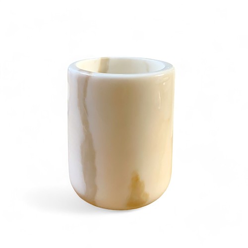 Set da Bagno in Marmo Calacatta Oro Bicchiere Dispenser Sapone Accessori Marble - Photo 7 sur 7