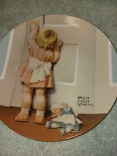 Bessie Pease Gutmann Victoriana Porcelain Plates. Little Independent. Come In.