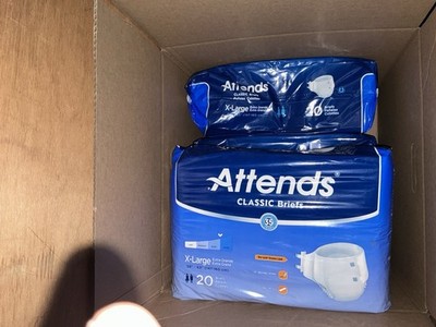 3 Packs Of Attends Classic Briefs. (3 Packages For 25.00  ) #### SPECIAL ####