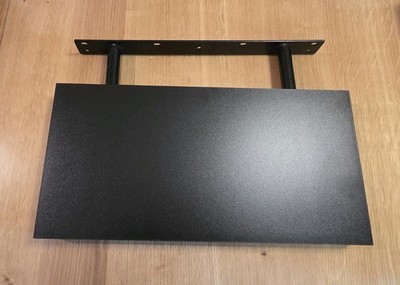 VASAGLE WALL SHELF, FLOATING SHELF 15.7 INCH X 7.9 INCH MODERN BLACK 22LBS