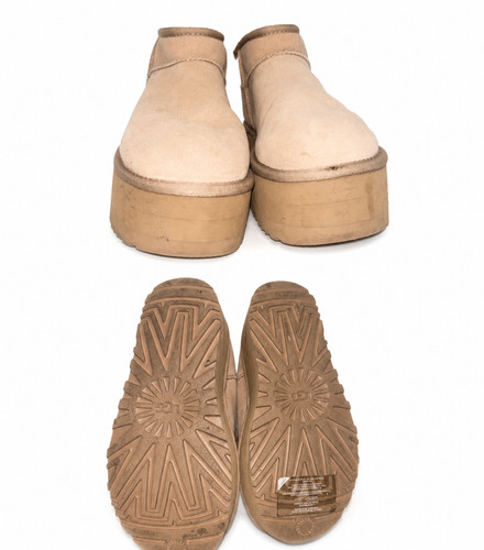 UGG Classic Ultra Mini Women's Boot, Size 7 - Tan/Cream (1135092)
