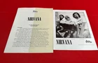 1991 Nirvana Press Release Kit Photo With Paperwork David Geffen Company Read