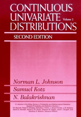 Continuous Univariate Distributions 2e V 2 Johnson Hardback Wiley Blackwell