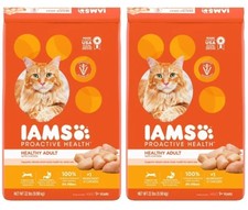Iams ProActive Health Healthy Adult Original with Chicken Dry Cat Food, 2x22lb