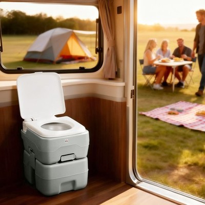 Campingtoilette Reisetoilette max. Tragkraft bis 147 kg 20L Trockentrenntoilette