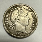 1914 Barber Silver Dime VF
