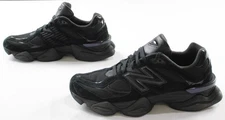 New Balance Men's 9060 Lifestyle Shoes CD4 Triple Black Suede Patent Size US:11