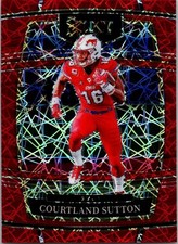 2022 Panini Select Draft Picks #93 Courtland Sutton Red Lazer Prizm