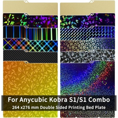 264x276mm 3D Printer Build Plate For Anycubic Kobra S1/Kobra S1 Combo Heated Bed